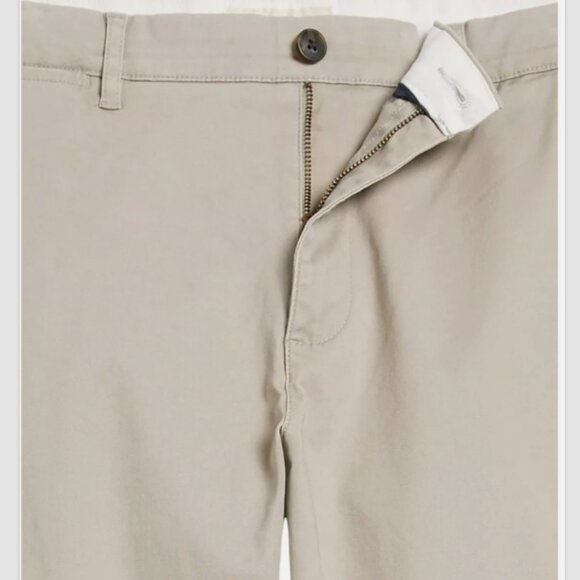 GOODTHREADS Men's Athletic Fit Washed Comfort Stretch Chino Pants 36x32 - Khaki - Picture 3 of 4